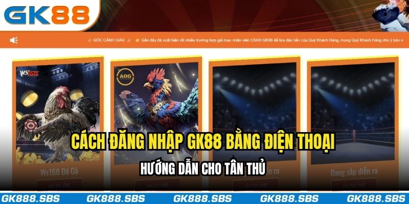 Cách đăng nhập bằng điện thoại