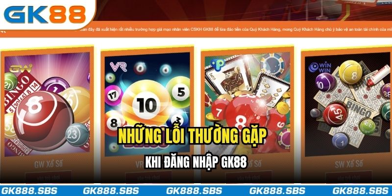 Vài trường hợp lỗi thường gặp nhất