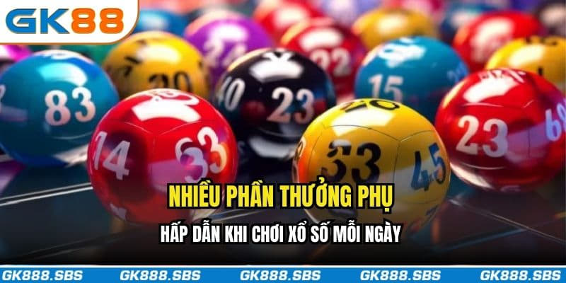 Hệ thống mang đến nhiều phần thưởng phụ khi chơi xổ số siêu tốc mỗi ngày